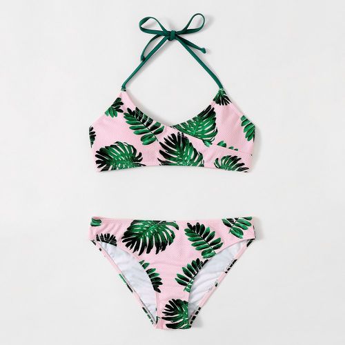 Bikini avec motif tropical - SHEIN - Modalova