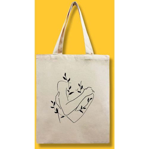 Sac de shopping à motif graphique minimaliste - SHEIN - Modalova