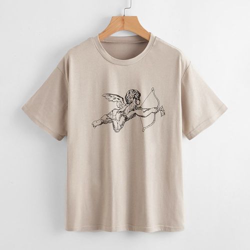 T-shirt avec imprimé Cupidon - SHEIN - Modalova