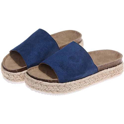 Mules à plate-forme espadrilles à bout ouvert - SHEIN - Modalova