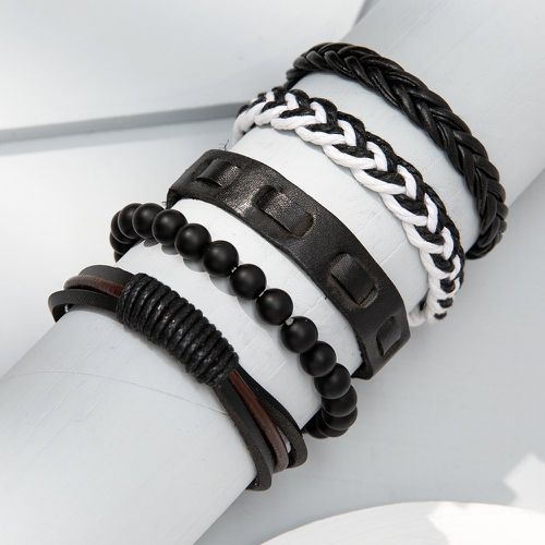 Pièces Homme Bracelet en cuir PU - SHEIN - Modalova