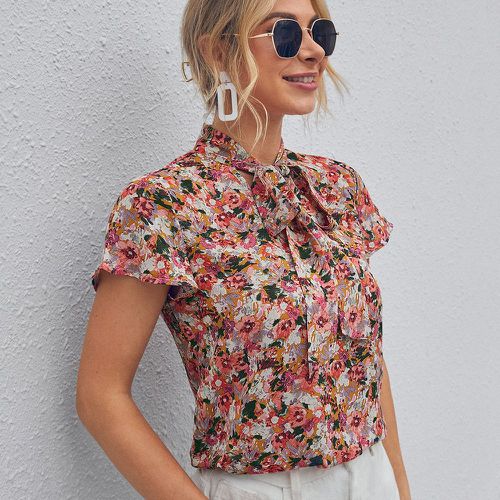 Top avec imprimé fleur - SHEIN - Modalova