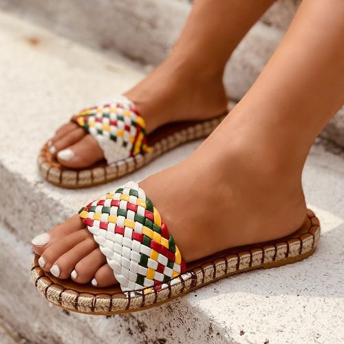 Pantoufles espadrilles tressées - SHEIN - Modalova