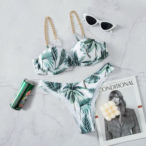 Bikini à tropical avec chaîne - SHEIN - Modalova