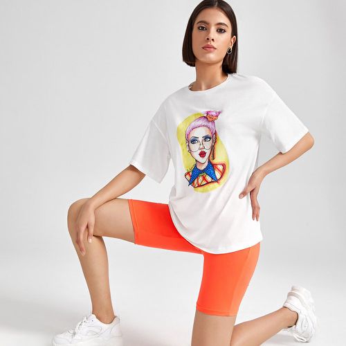 T-shirt avec motif figure - SHEIN - Modalova