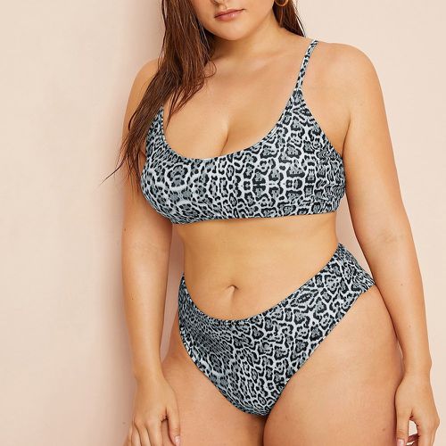 Bikini taille haute léopard - SHEIN - Modalova