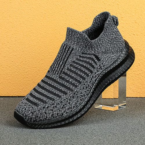Chaussures de course en tricot à rayuress - SHEIN - Modalova