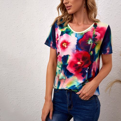 T-Shirts Casual Floral - SHEIN - Modalova