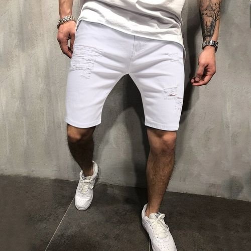 Homme Short en jean déchiré - SHEIN - Modalova