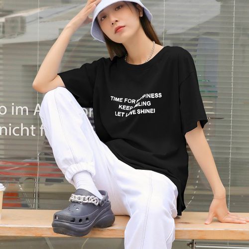T-Shirts Casual Slogan - SHEIN - Modalova