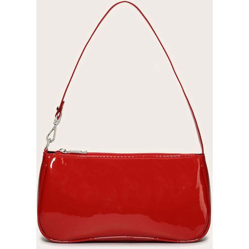 Sac baguette en similicuir vernis - SHEIN - Modalova