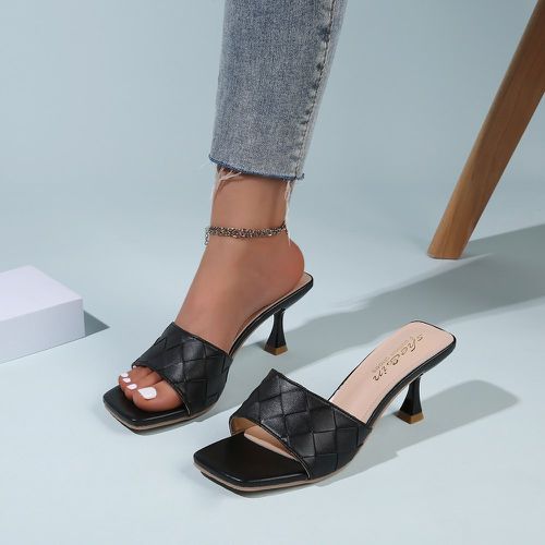 Mules sandales minimalistes à design de tressé - SHEIN - Modalova
