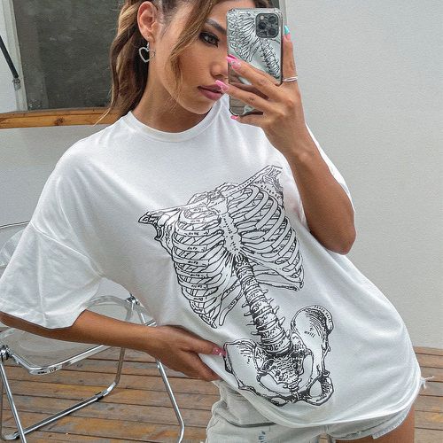 T-shirt squelette - SHEIN - Modalova