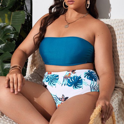 Bikini tropical taille haute - SHEIN - Modalova