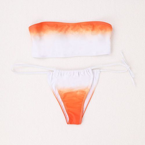 Bikini bandeau dégradé - SHEIN - Modalova