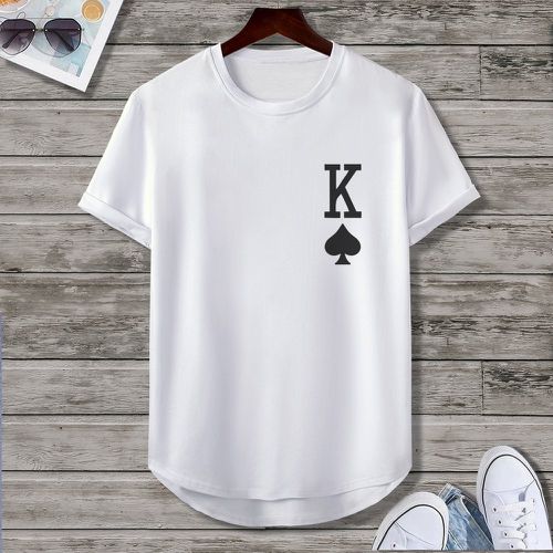 T-shirt avec imprimé poker - SHEIN - Modalova