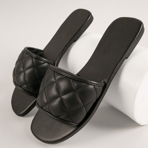 Sandales en similicuir matelassées - SHEIN - Modalova