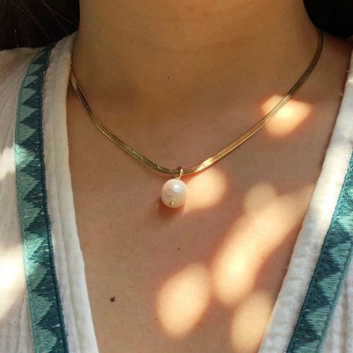 Collier à perle naturelle - SHEIN - Modalova