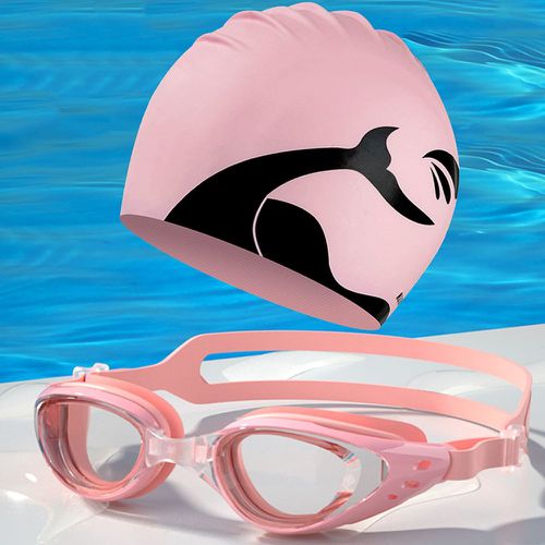 Pièces Lunettes de natation anti-buée avec bonnet de bain - SHEIN - Modalova