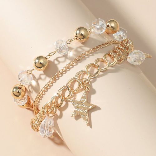 Bracelet à chaîne avec étoiles - SHEIN - Modalova