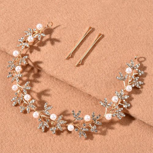 Pièces Set d'accessoires pour cheveux avec fausse perle et strass - SHEIN - Modalova