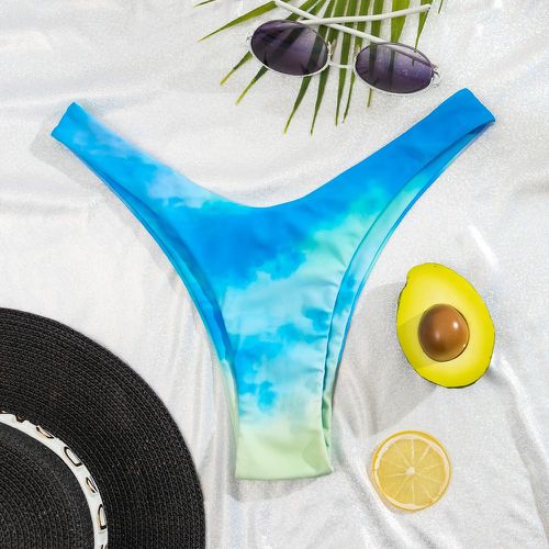 Bas de bikini tie dye échancré - SHEIN - Modalova