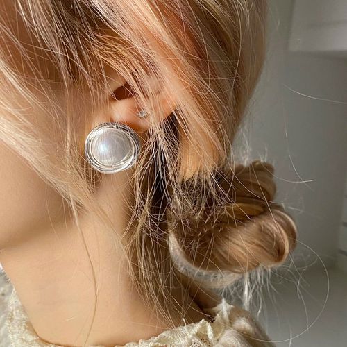 Clous d'oreilles avec perles - SHEIN - Modalova