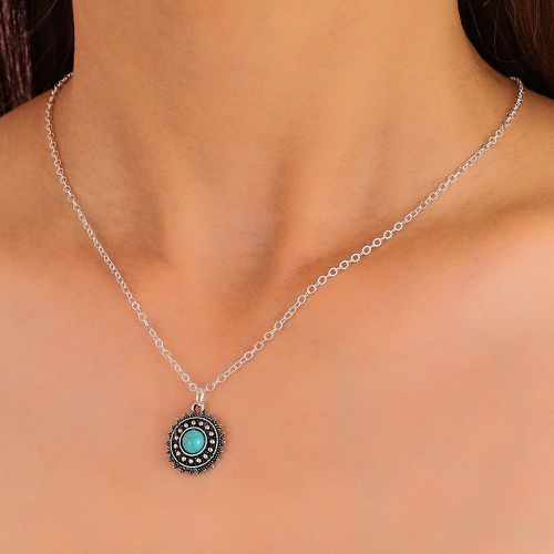 Collier turquoise breloque - SHEIN - Modalova