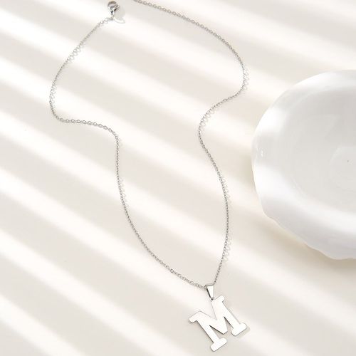 Collier avec pendentif lettre - SHEIN - Modalova