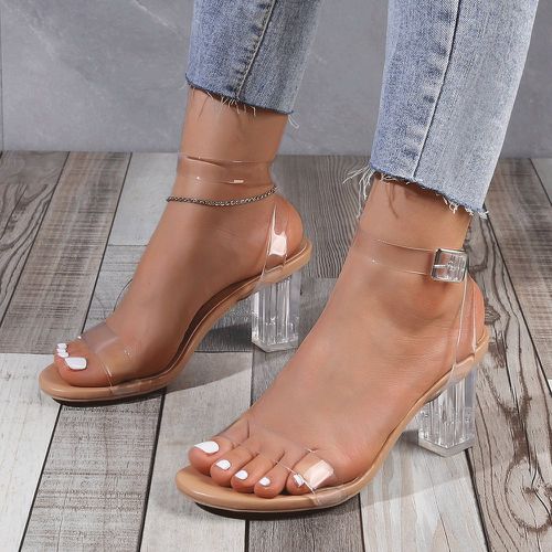 Sandales transparentes à talons épais - SHEIN - Modalova