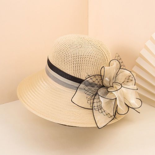 Chapeau de soleil avec fleurs - SHEIN - Modalova