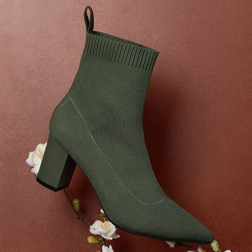 Bottes chaussettes minimaliste à bout pointu - SHEIN - Modalova