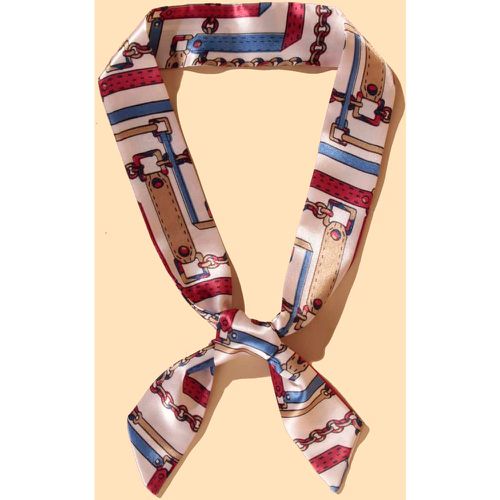 Foulard avec imprimé chaîne - SHEIN - Modalova