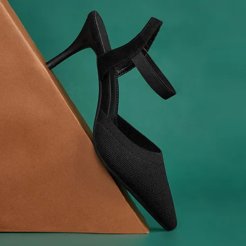Sandales minimaliste à bride de cheville à talons aiguilles - SHEIN - Modalova