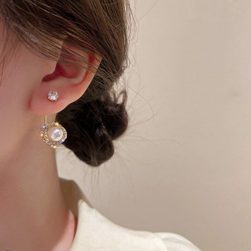 Paire Boucles d'oreilles avec fausse perle - SHEIN - Modalova