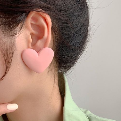 Clous d'oreilles à design de cœur - SHEIN - Modalova