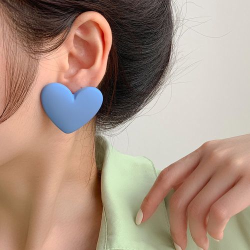 Clous d'oreilles à design de cœur - SHEIN - Modalova