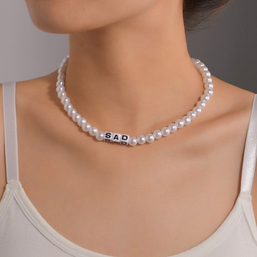 Collier avec fausses perles - SHEIN - Modalova