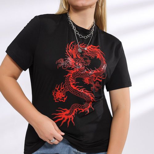 T-shirts grandes tailles Casual Animal - SHEIN - Modalova