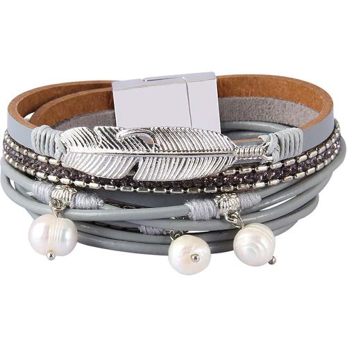 Bracelet multicouche avec pendentif de fausse perle - SHEIN - Modalova