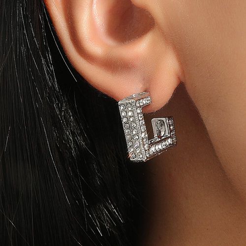 Boucles d'oreilles à strass design - SHEIN - Modalova