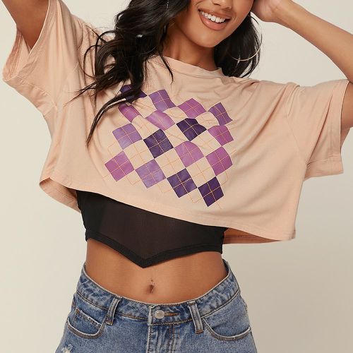 T-Shirts Casual Géométrique - SHEIN - Modalova