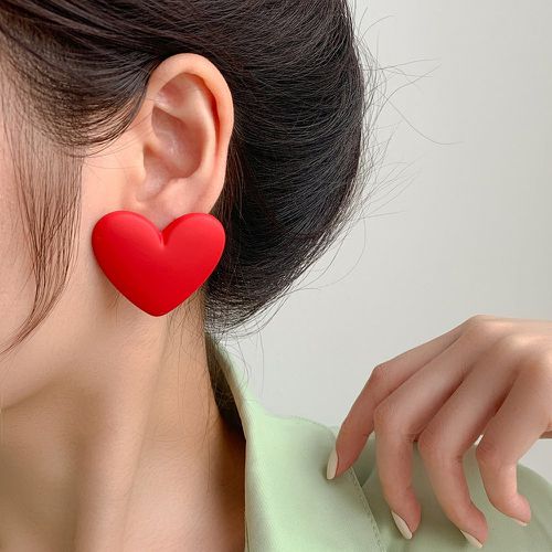 Clous d'oreilles à cœur - SHEIN - Modalova
