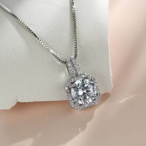 Collier avec pendentif à strass - SHEIN - Modalova