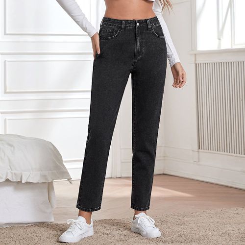 Jean mom taille haute - SHEIN - Modalova