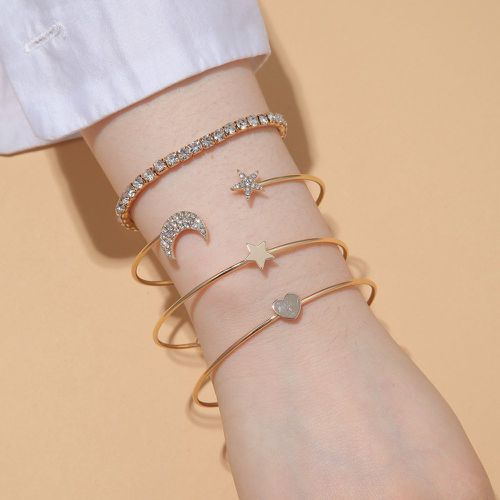 Pièces Bracelet avec lune et étoile - SHEIN - Modalova