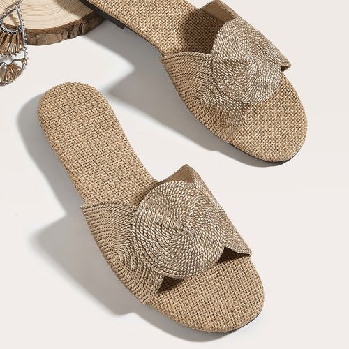 Sandales plates tissé design - SHEIN - Modalova