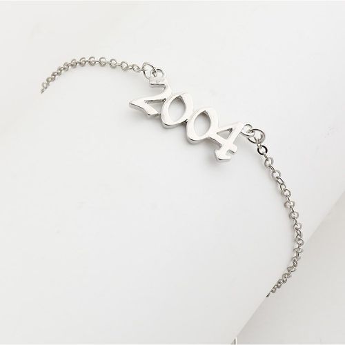 Bracelet de cheville à détail numéro de l'année - SHEIN - Modalova