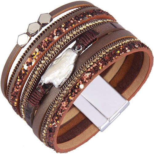 Bracelet multicouche à strass - SHEIN - Modalova