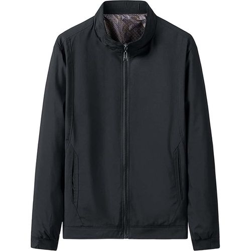 Veste unicolore à poche zippée - SHEIN - Modalova